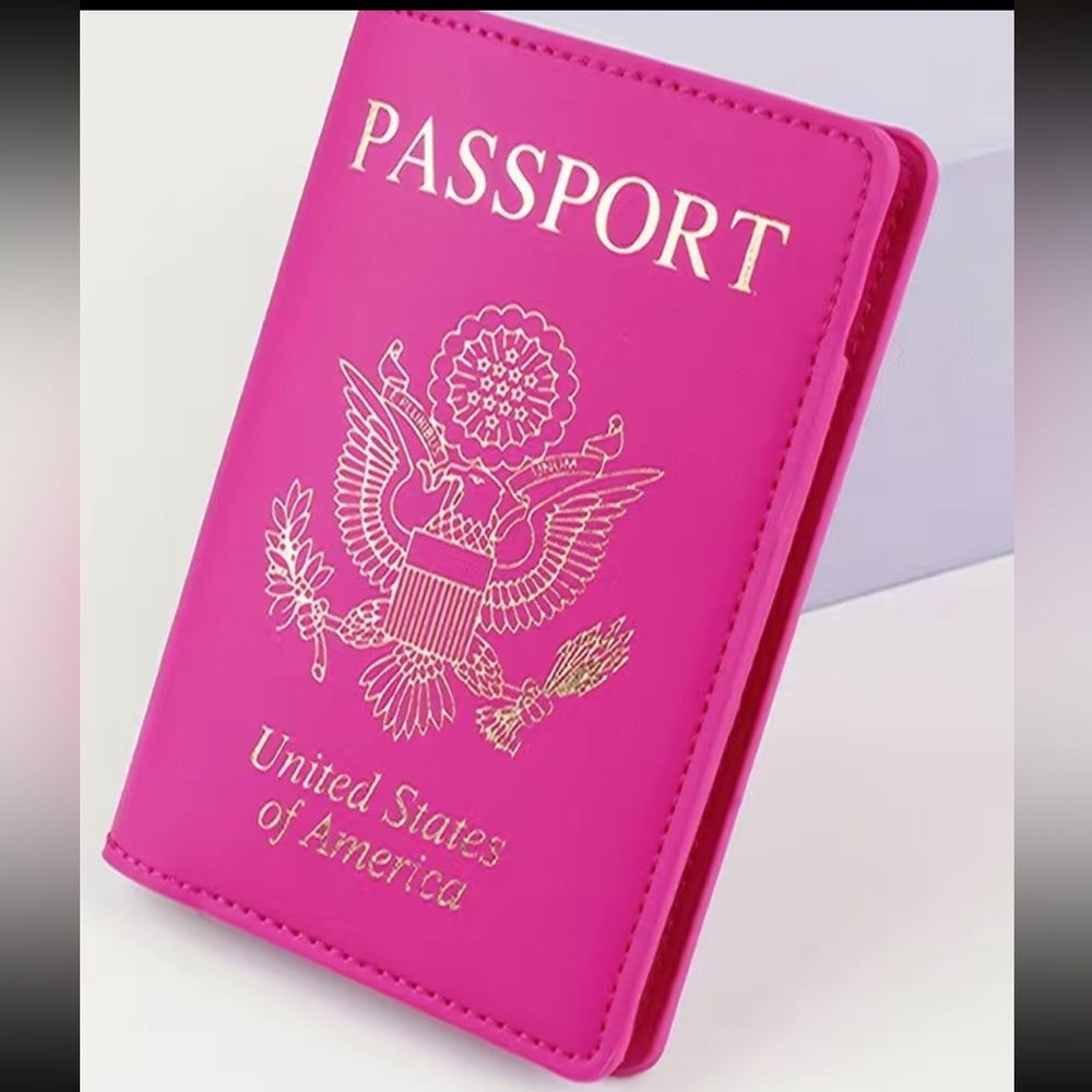 NWOT FASHION HOT PINK PASSPORT HOLDER